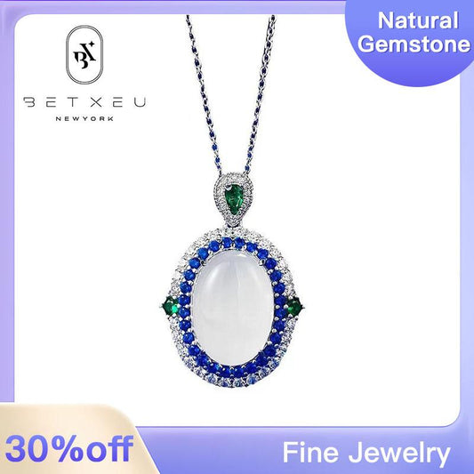 284【BETXEU JEWELRY】S925 necklace Elegant Snow White