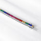 221 [BETXEU ] New S925 Silver Rainbow High Carbon Bracelet