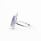 255 [BETXEU]  Eye of the Alps S925 Pear Shape blue ring /earring