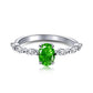 12 [BETXEU JEWELRY W] S925 High carbon Ring GREEN collection Daily