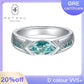 86【BETXEU】 The eye of horus Blue lake water Moissanite Blue-Green Marquise Cut 1 Carat S925 RING