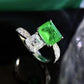 423 [BETXUE] Lovebond Gem Duet S925 Ring two stone collection