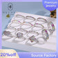 [BETXUE A01]  S925 Silver Ring Barbie Girl Rainbow Full Dopamine Ring