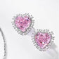 78【BETXEU】 Princess's dream pink heart ring S925 jewelry set