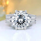 280 [BETXUE JEWELRY]  10 CT Sassy Lady S925 Moissanite Ring