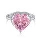 10 [BETXEU JEWELRY W]  Pink S925 8A High carbon Ring collection