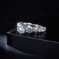 84 【BETXEU】Niche Design Full 8 Carat Moissanite Ring S925 18 K Go ld Plated