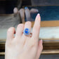 16 [BETXEU JEWELRY] H04 BLUE ICECUTTING S925 8A High carbon Ring collection