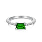 12 [BETXEU JEWELRY W] S925 High carbon Ring GREEN collection Daily