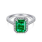 12 [BETXEU JEWELRY W] S925 High carbon Ring GREEN collection Daily