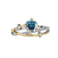 01【BETXEU 】2023 New moissanite One-carat Ring colorful stone Ring collection