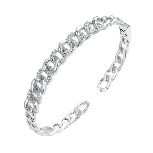 411 [BETXEU] Sparkling Brilliant S925 Bangle