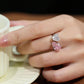 423 [BETXUE] Lovebond Gem Duet S925 Ring two stone collection