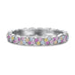 [BETXUE A01]  S925 Silver Ring Barbie Girl Rainbow Full Dopamine Ring