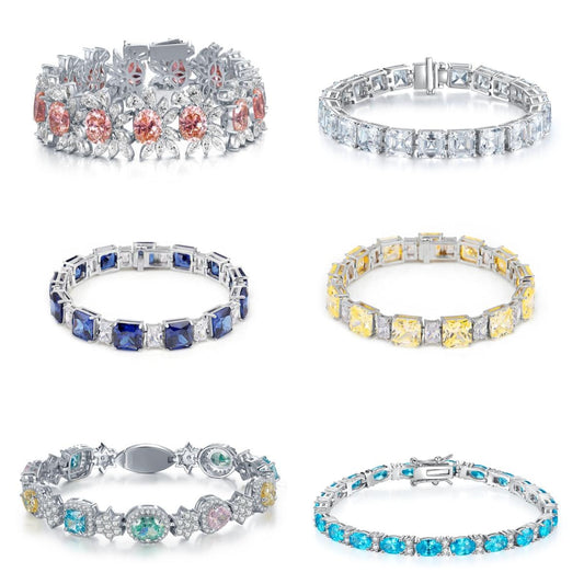 06【BETXEU】2023 New Collection of Special Customized S925 Bracelet - high carbon/ moissanite