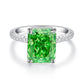 13 [BETXEU JEWELRY]  EMERALD GREEN S925 8A High carbon Ring collection