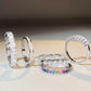 92【BETXEU】Eileen 2023 New Design S925 Rainbow Gems-tone Full Square Ring Inspired