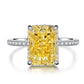 14 [BETXUE JEWELRY]  YELLOW ICECUTTING S925 8A High carbon ring collection