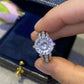 44[BETXUE A06]  FORGET ME NOT-S925 Moissanite Ring