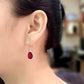 422 [BETXEU] Chic Nightfall Luxury Red S925 Earrings