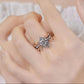 317【BETXEU】Miss Hepburn S925 Silver Moissanite Ring 2 Carats  Latest Design