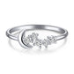 【BETXEU】S925 Butterfly Moon design ring Elegant