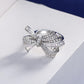 388  [BETXUE]  Eternal Bows Sterling Silver Butterfly Bow Ring and set