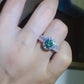 60 [BETXUE B35] Green Ocean Moissanite Ring