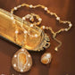 271【BETXEU】S925 natural citrine necklace/earrings