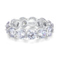 115【BETXEU】 S925 Stacking Ring with Zircon Stones