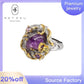 142【BETXEU】S925 Purple ring Elegant