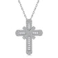 【BETXEU】S925 Cross High Carban Necklace