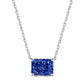 BETXEU】 S925 Ice flower cutting high carbon square necklace