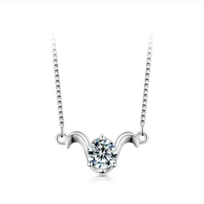 [BETXUE D20]  12 constellations  moissanite Necklace