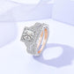 [BETXUE B46] city wall S925 8A zircon Ring city