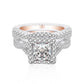 [BETXUE B46] city wall S925 8A zircon Ring city