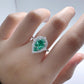 438【BETXEU】Elegance Green Teardrop S925 RING