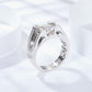 83【BETXEU】Ring for Men 1 CT-2 CT Moissanite Precision-Crafted 925 Silver