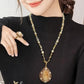 271【BETXEU】S925 natural citrine necklace/earrings