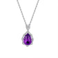 [BETXUE D24] Natural teardrop Amethyst necklace