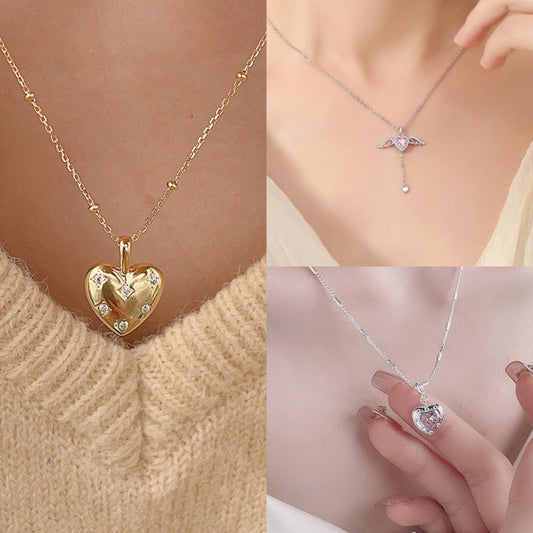 404 [BETXEU JEWELRY] Endless Love Heart S925 Necklace Collection