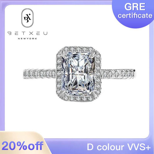 [BETXUE B28] Lady Mary Moissanite Ring