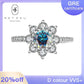 [BETXUE B27] Sunflower Moissanite Ring 1CT/2CT