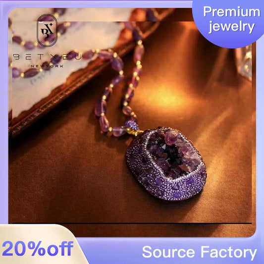 269 [BETXEU] S925 Amethyst Purple Necklace