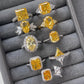 15 [BETXEU JEWELRY W] S925 High carbon Ring YELLOW collection Daily