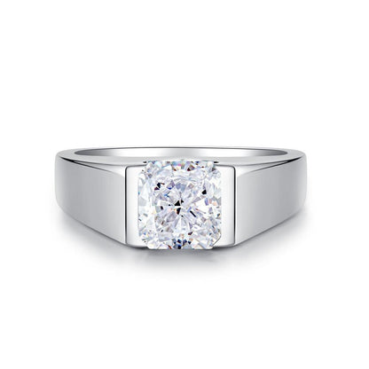 106【BETXEU】925 Men's Ring Moissanite 3 Carat Ring