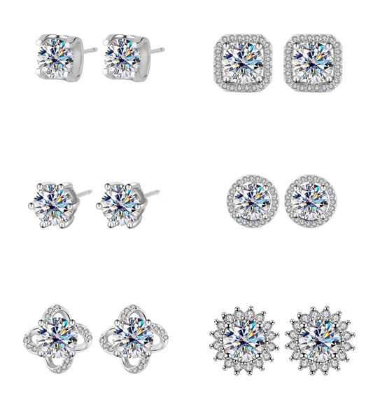 03 [BETXEU ] Classic moissanite S925 Earring collection