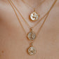 281 [BETXEU] 12 constellations coin necklace