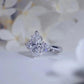 69[BETXUE A07 ] HALO-S925 sterling Silver 3CT Moissanite Ring