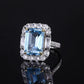 326 [BETXEU JEWELRY] Rich Lady Square S925 Ring